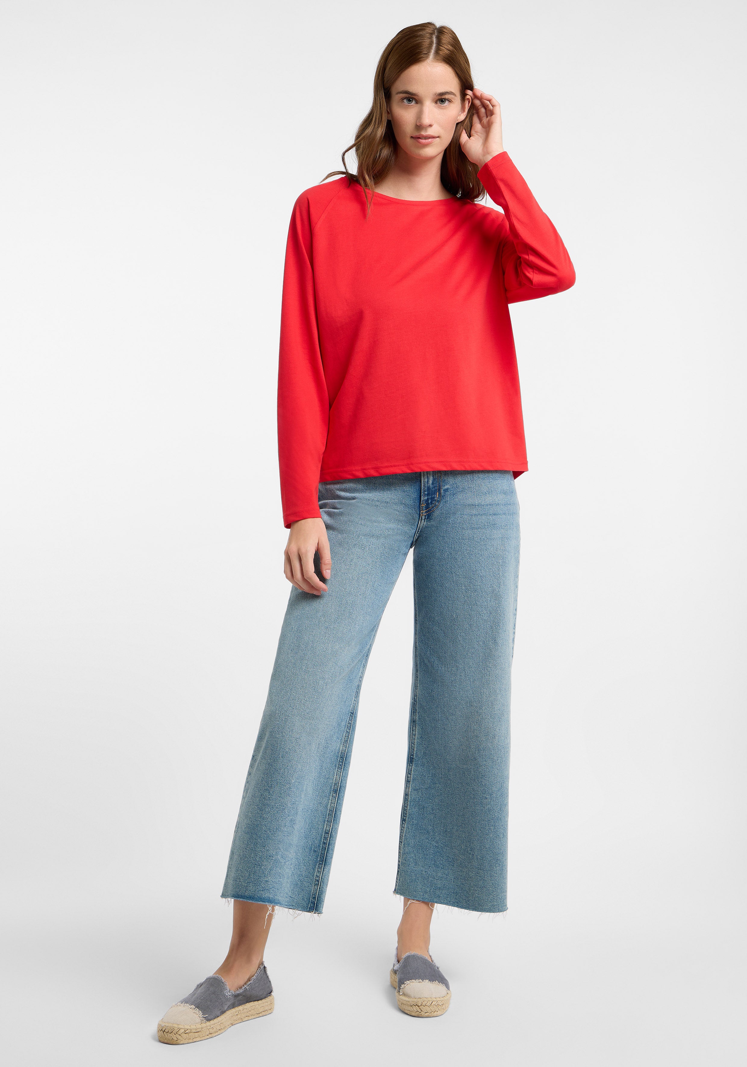 Tinna Longsleeve Loose Fit | Barberry (rood)