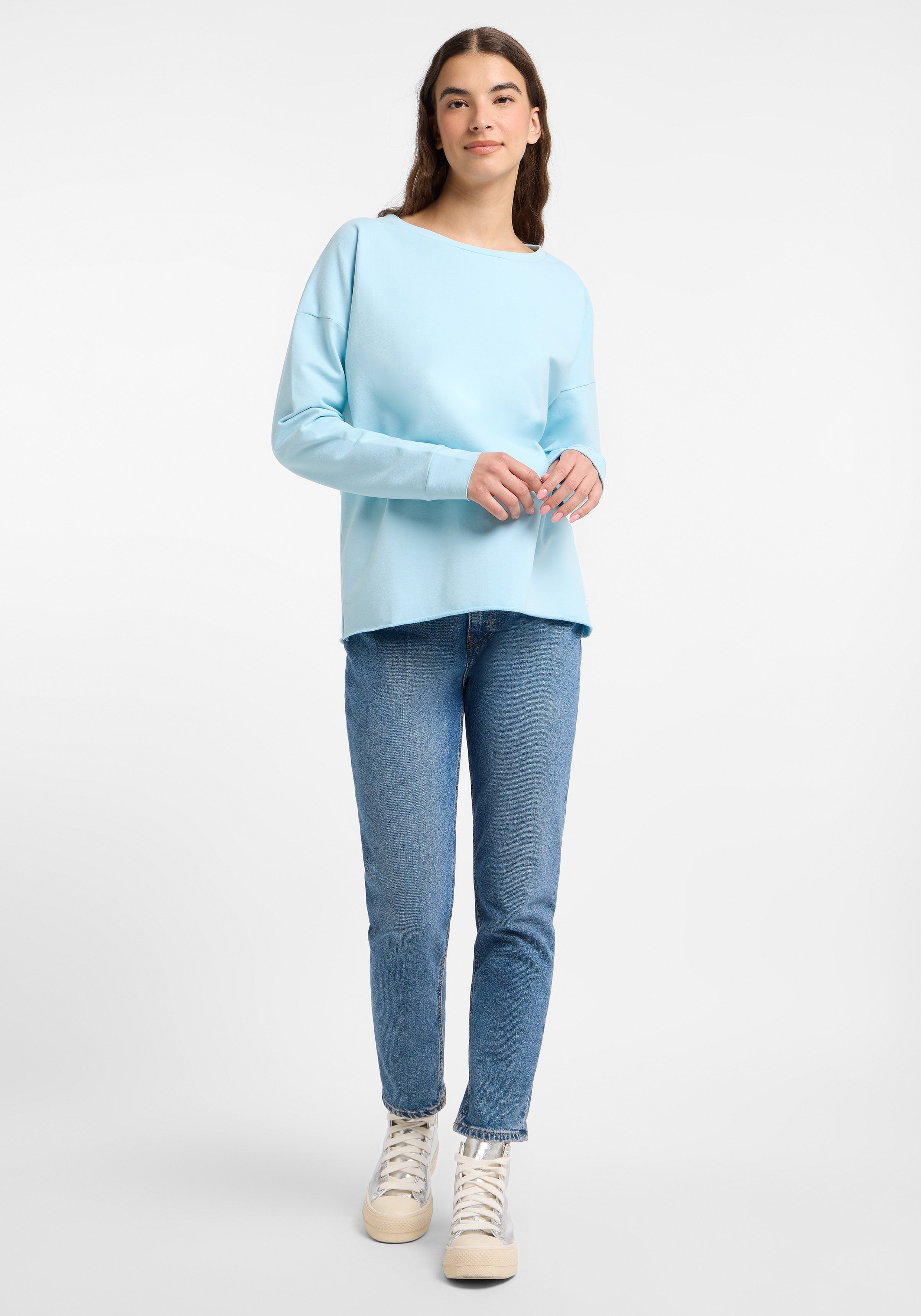 Riane Sweatshirt | Blue Wave (licht blauw)
