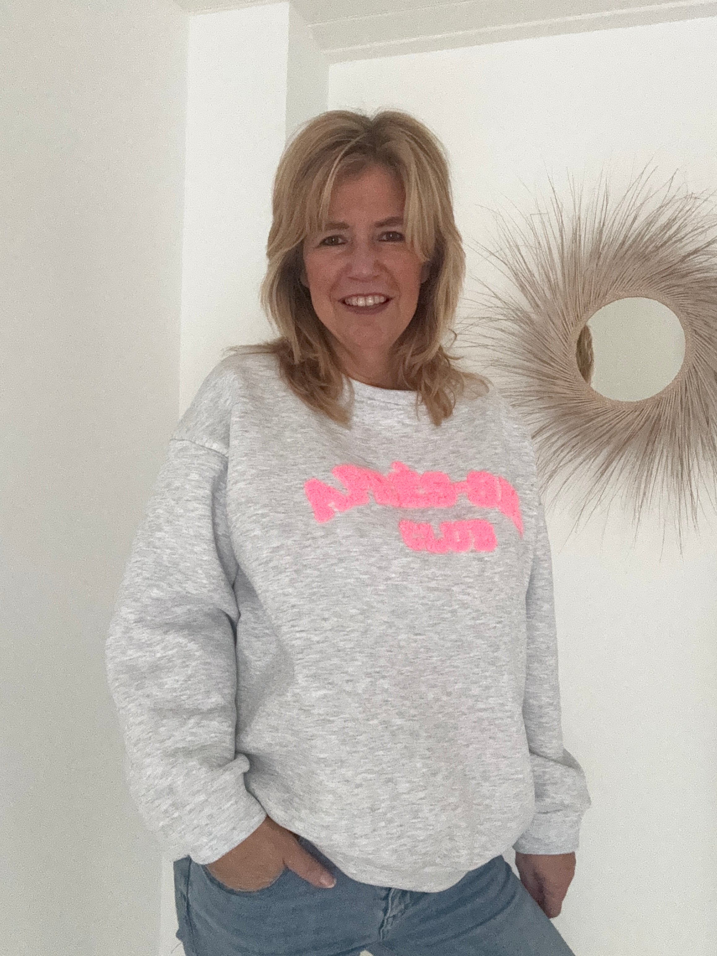 Après ski club sweater grijs