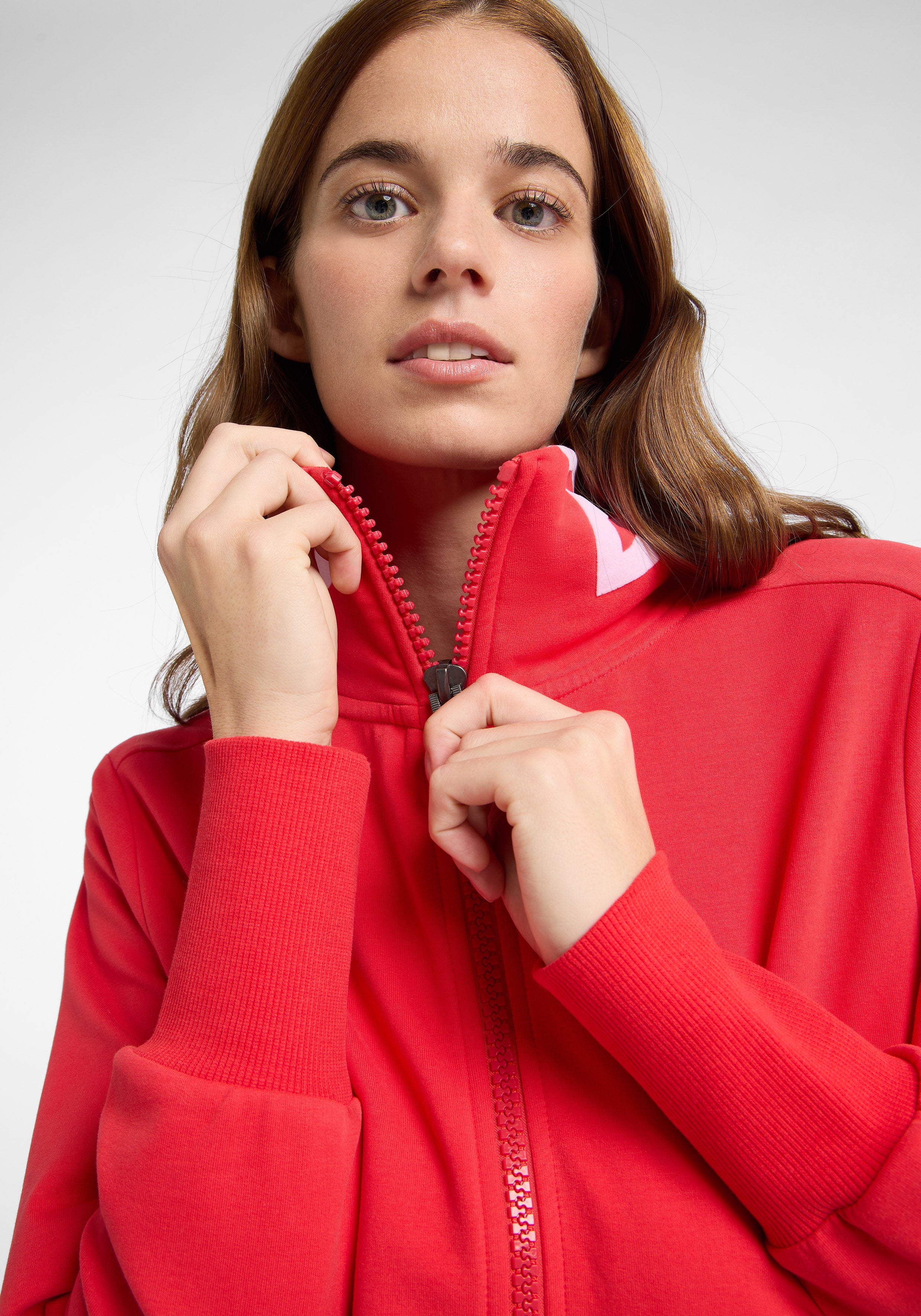 Alvis Sweatjack Regular Fit | Barberry (rood)